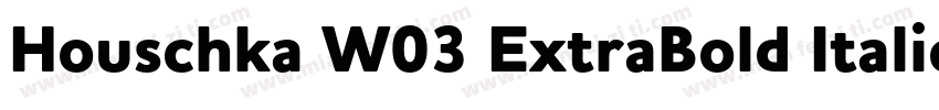 Houschka W03 ExtraBold Italic字体转换